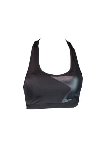 Womens Fade Star Black Crop  - CLEARANCE