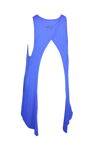 Womens Star Blue Tie Back Tank  - CLEARANCE