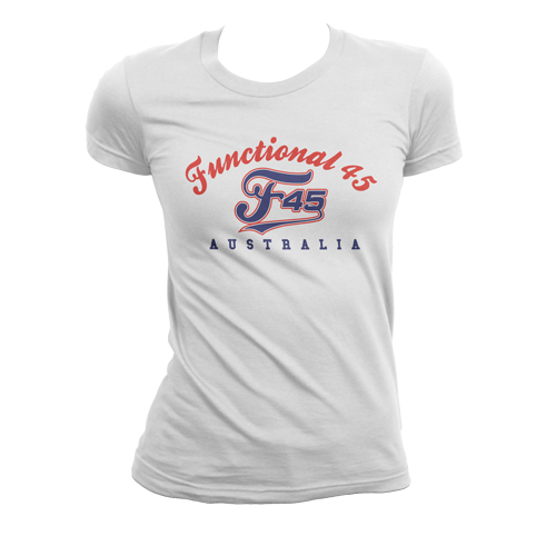 Womens F45 Functional Aus T-Shirt - CLEARANCE